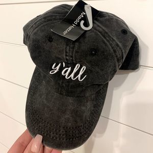 MADD HATTER || Charcoal Baseball “Y’all” Cap